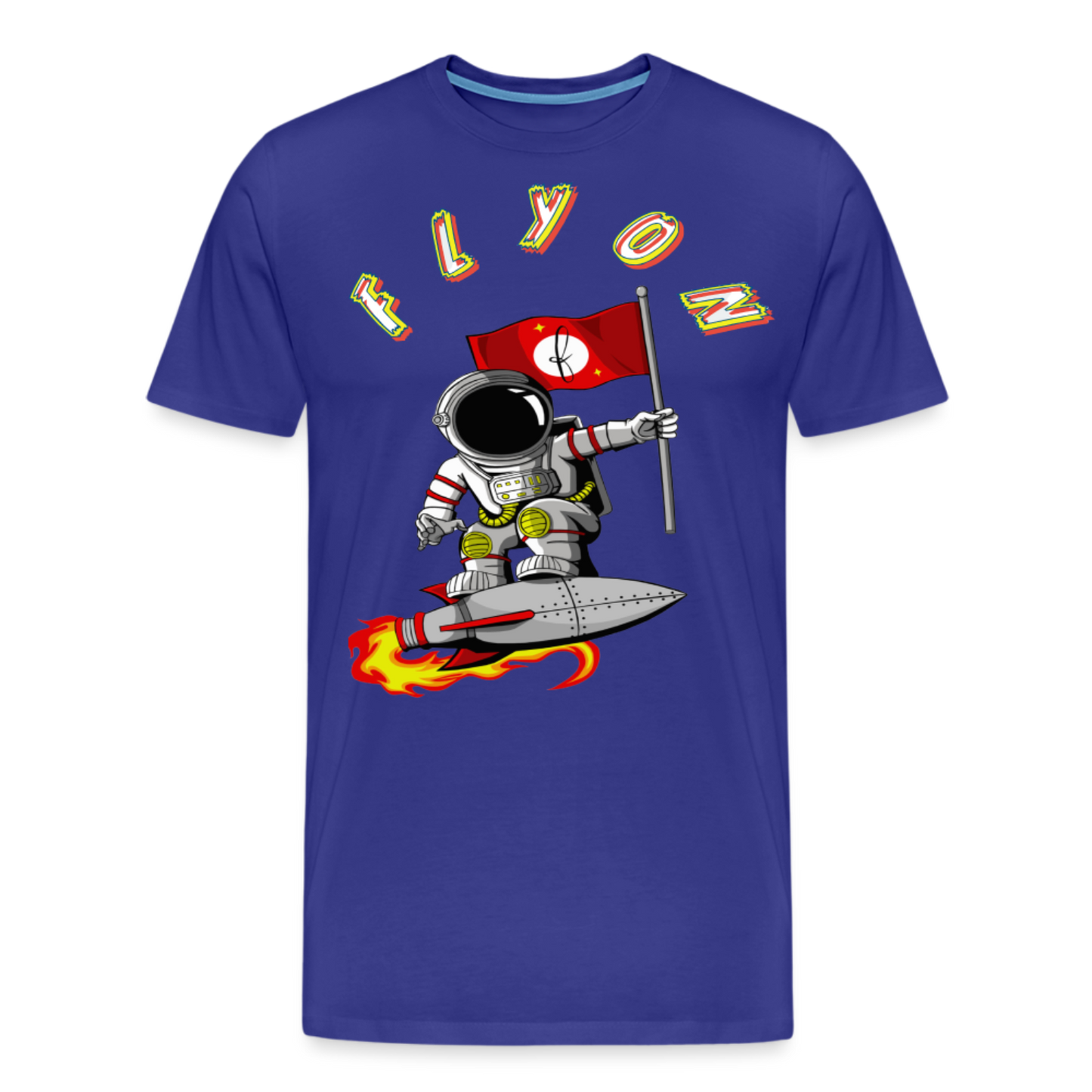 Astro Premium T-Shirt by FLYON - royal blue