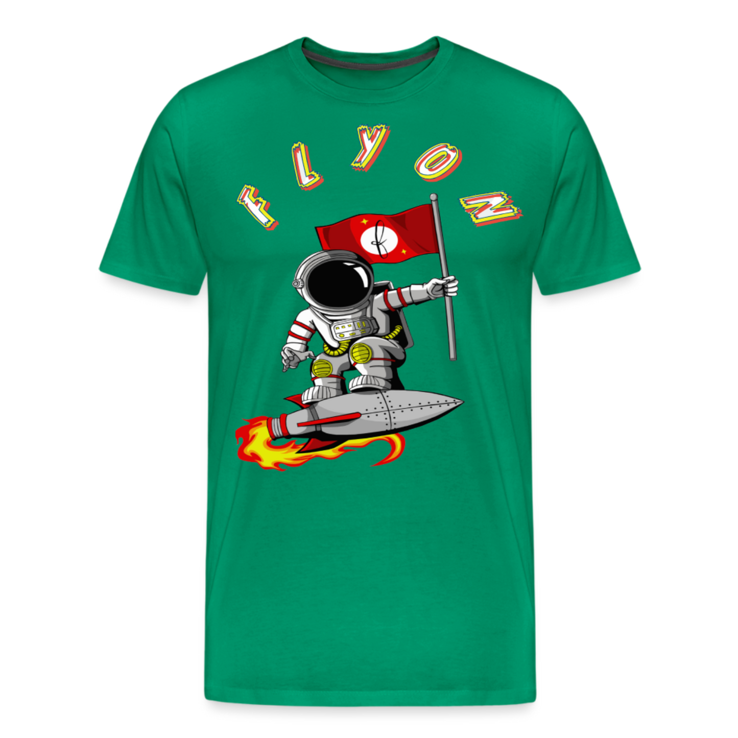 Astro Premium T-Shirt by FLYON - kelly green