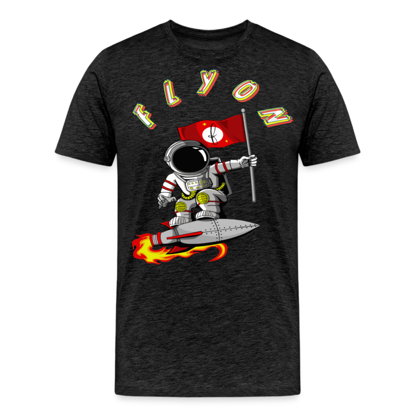 Astro Premium T-Shirt by FLYON - charcoal grey