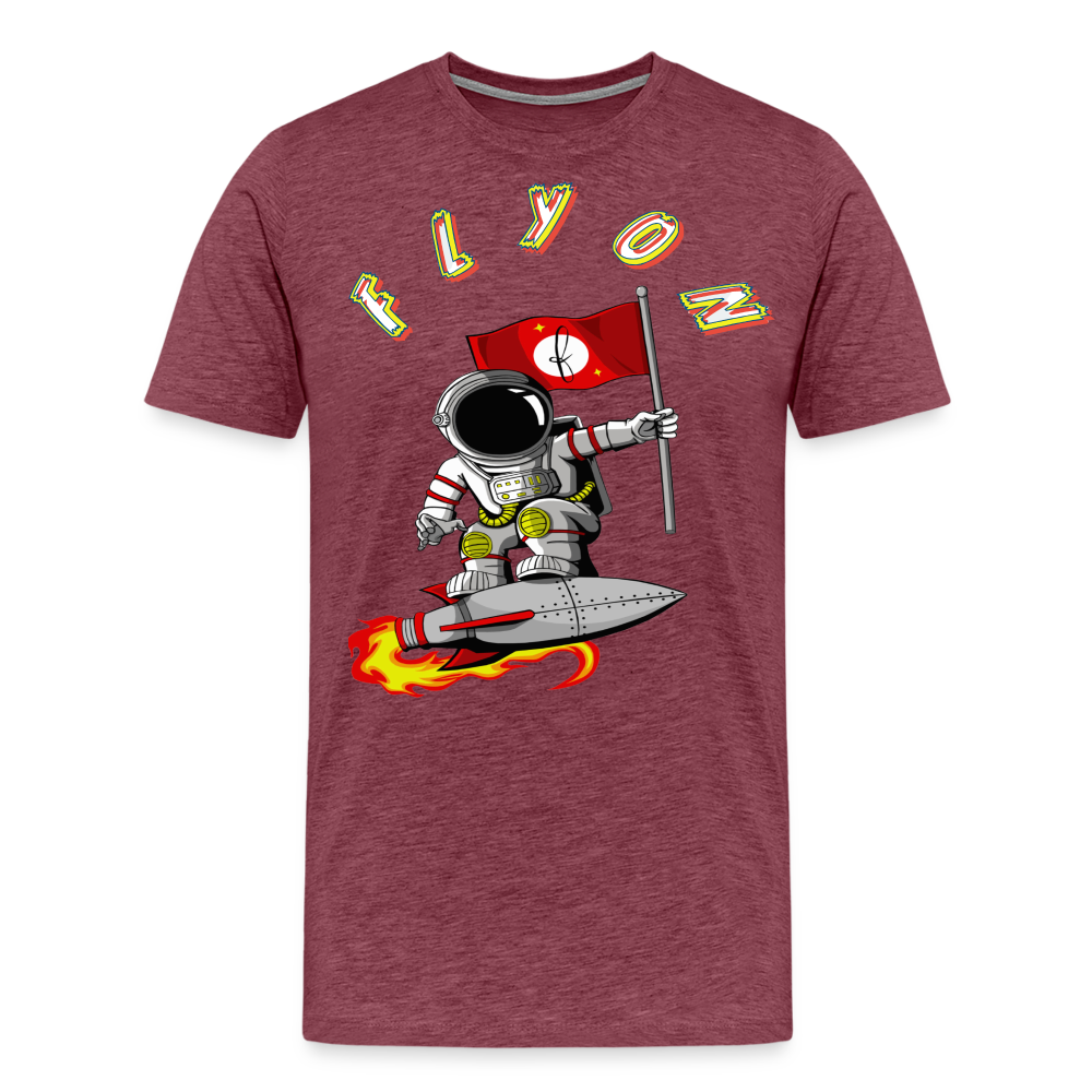 Astro Premium T-Shirt by FLYON - heather burgundy