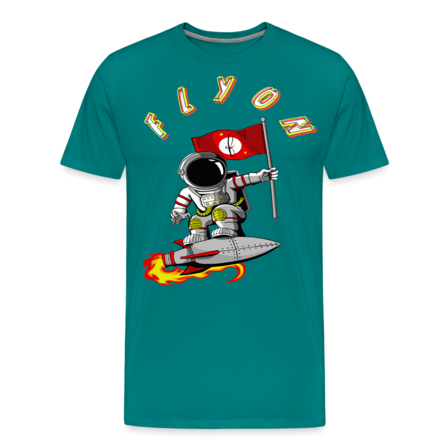 Astro Premium T-Shirt by FLYON - teal